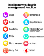 LIGE 2025 New ECG+PPG AI Healthy Diagnose Smart Watch Men Women Blood Lipid Uric Acid Female Menstrual Health Tracker Smartwatch