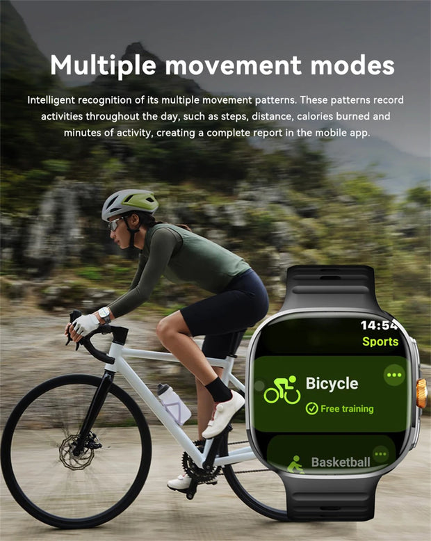 8GB+128GB RAM 5G/4G Android 9.0 Smart Watch 2.4 inch AMOLED 2100mah Battery 1000W Camera GPS WIFI Google APP Download Smartwatch