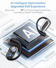 UYUXIO Real Time Translator Headphones AI Language Translation Earbuds 144 Languages & Accents 3 in 1 OWS Ear Buds for Business