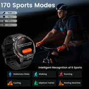 2024 KOSPET TANK T3 Smart Watch For Men 500mAh 60Days Battery IP69K 5ATM Waterproof AMOLED Bluetooth Call Military Men's Watches