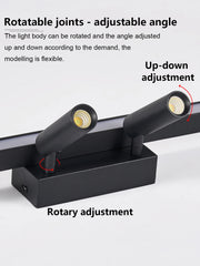 Modern LED Line Ceiling Lamp modern Living Room Dining Room Master Bedroom Study Fixture Gold Black Ceiling Lights Illumination