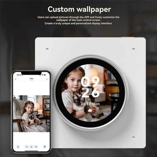 Tuya Wifi Smart Knob Central Control Screen Touch Rotate 3 Relays 4 Buttons Programmable Scene Switchh RTOS New System