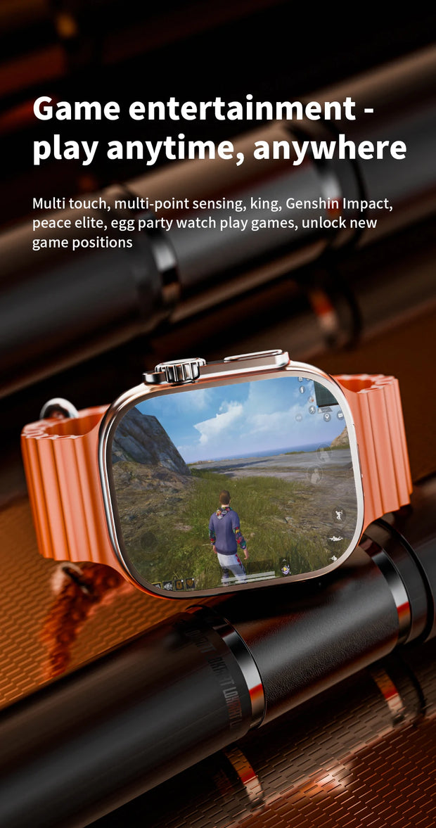 JC02 Pro 5G Smartwatch 2.29inch Amoled Curved Display S10 Ultra 3 Smart Watch With Rotary Camera GPS WIFI NFC Compass Video Call