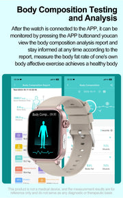 LIGE 2025 New ECG+PPG AI Healthy Diagnose Smart Watch Men Women Blood Lipid Uric Acid Female Menstrual Health Tracker Smartwatch