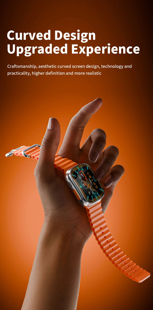 JC02 Pro 5G Smartwatch 2.29inch Amoled Curved Display S10 Ultra 3 Smart Watch With Rotary Camera GPS WIFI NFC Compass Video Call