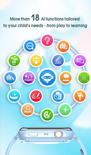 Wonlex KT37 GPS Smart Watch Kids AI Voice Assistant WiFi Location Tracker Video Call Heart Rate Monitoring Children Smart Watch