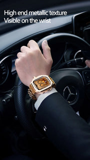 2024 Luxury Stainless Steel Watch Band for Apple Watch Series Ultra 49mm  Smart Watch Case with Stylish Strap