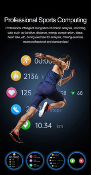 Airbag Smart Watch For huawei 2025 New health watch mens air Pump True Accurately Blood Pressure watches Uric Acid Blood Lipids