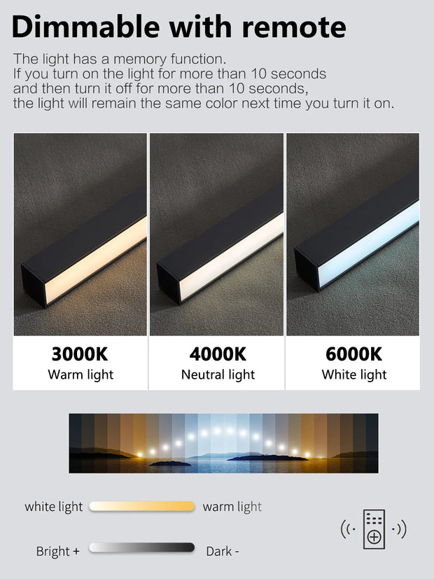 Modern LED Line Ceiling Lamp modern Living Room Dining Room Master Bedroom Study Fixture Gold Black Ceiling Lights Illumination