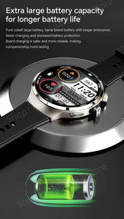 New Android 13.0 Dual System Smartwatch 4G Wifi GPS Smart Watch 210° Rotary Camera Heart rate Blood pressure Sim Card Gobal Call