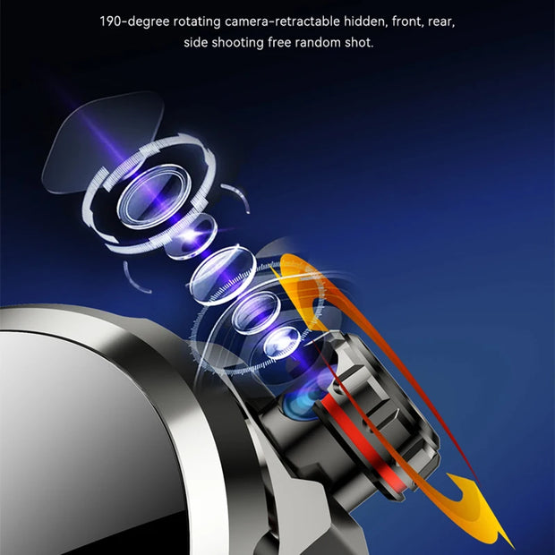 4G/5G Full Network Smart Watch 720*720 AMOLED Screen 900W Pixel Video Call 8GB+128GB RAM 2100 mAh WIFI GPS Google APP Smartwatch