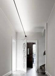 Modern Black White Linear Wall Lamp Skyline Wall Sconce Background LED Bar Strip Living Room Home Decor Lights Bathroom Fixture