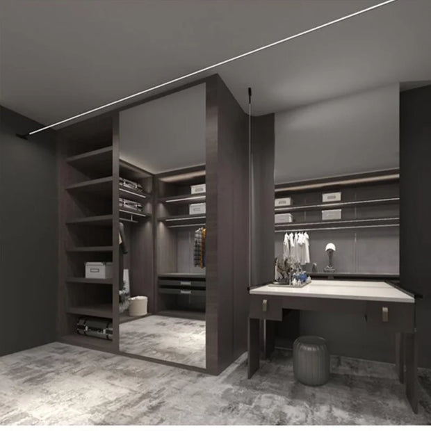 Modern Black White Linear Wall Lamp Skyline Wall Sconce Background LED Bar Strip Living Room Home Decor Lights Bathroom Fixture