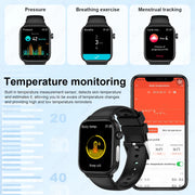 LIGE 2025 New ECG+PPG AI Healthy Diagnose Smart Watch Men Women Blood Lipid Uric Acid Female Menstrual Health Tracker Smartwatch