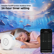 Starry Sky Projector Night Light With Speaker Smart Tuya WiFi APP Control Night Lights LED Star Projector For Bedroom Decor