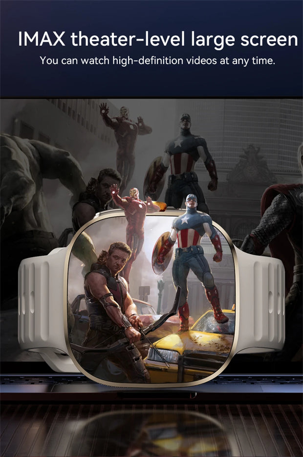 8GB+128GB RAM 5G/4G Android 9.0 Smart Watch 2.4 inch AMOLED 2100mah Battery 1000W Camera GPS WIFI Google APP Download Smartwatch