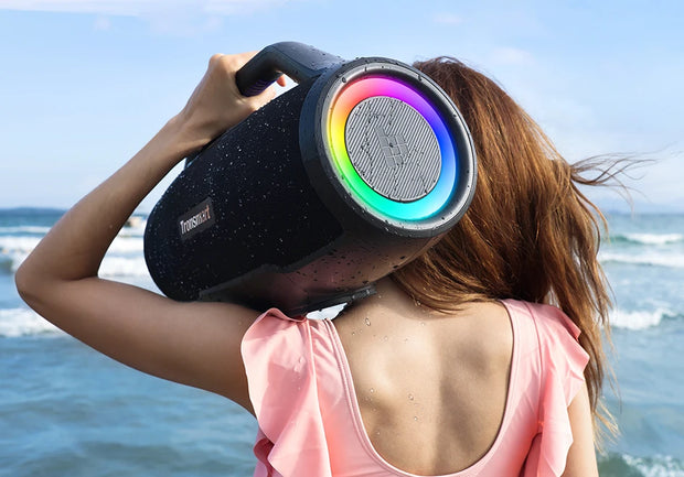 Tronsmart Bang Max Speaker Bluetooth Speaker with 130W, 3 Way Sound System, Sync Up 100+ Speakers, APP Control, Guitar/Mic Input