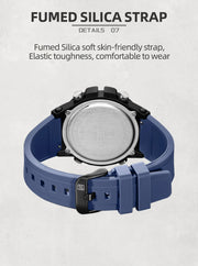 New NAVIFORCE Multi Functional Men's Watches Gas phase Digital Display Screen Silicone Strap Boy's Electronic Sports Male Clocks