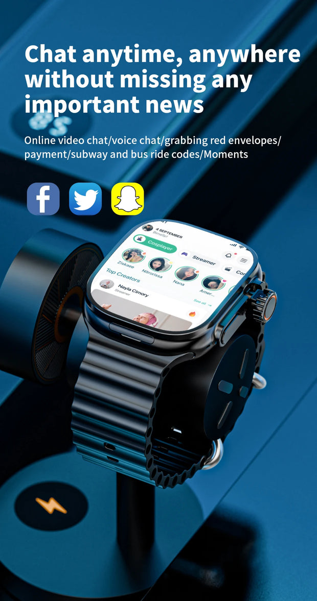 JC02 Pro 5G Smartwatch 2.29inch Amoled Curved Display S10 Ultra 3 Smart Watch With Rotary Camera GPS WIFI NFC Compass Video Call