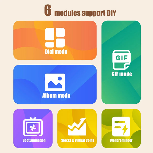 Mini Smart Weather Clock Desktop Display WIFI Bluetooth Speaker Night Light TV DIY Gaming Decor Smart Home Device