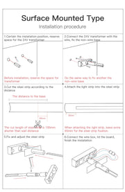 Modern Black White Linear Wall Lamp Skyline Wall Sconce Background LED Bar Strip Living Room Home Decor Lights Bathroom Fixture