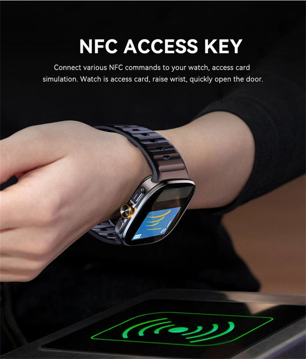 8GB+128GB RAM 5G/4G Android 9.0 Smart Watch 2.4 inch AMOLED 2100mah Battery 1000W Camera GPS WIFI Google APP Download Smartwatch