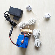 1/2"(DN15) 3/4"(DN20) 1" (DN25) Brass Water Valve with 2pc 6-Meter Water Sensor for Home Alarm Security Protection