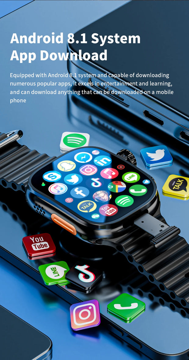 JC02 Pro 5G Smartwatch 2.29inch Amoled Curved Display S10 Ultra 3 Smart Watch With Rotary Camera GPS WIFI NFC Compass Video Call