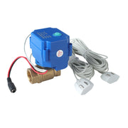 1/2"(DN15) 3/4"(DN20) 1" (DN25) Brass Water Valve with 2pc 6-Meter Water Sensor for Home Alarm Security Protection