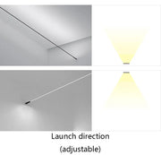 Modern Black White Linear Wall Lamp Skyline Wall Sconce Background LED Bar Strip Living Room Home Decor Lights Bathroom Fixture