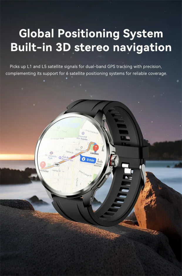 4G/5G Full Network Smart Watch 720*720 AMOLED Screen 900W Pixel Video Call 8GB+128GB RAM 2100 mAh WIFI GPS Google APP Smartwatch