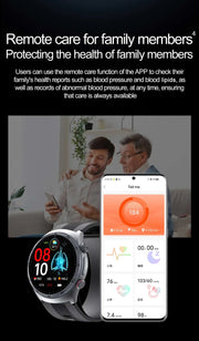 Airbag Smart Watch For huawei 2025 New health watch mens air Pump True Accurately Blood Pressure watches Uric Acid Blood Lipids