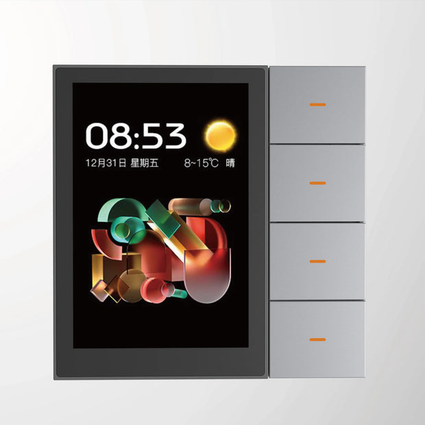 F3-pro Tuya Smart Central Control Panel ZigBee Wall Switch Home Automation Wireless Lighting Control System