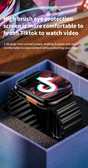 JC02 Pro 5G Smartwatch 2.29inch Amoled Curved Display S10 Ultra 3 Smart Watch With Rotary Camera GPS WIFI NFC Compass Video Call