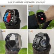 IMIKI SF1 Smart Watch 2.01" AMOLED Display 1000nits BT Calling 100+ Sports Modes IP68 Business Fashion Modeling Metal Case