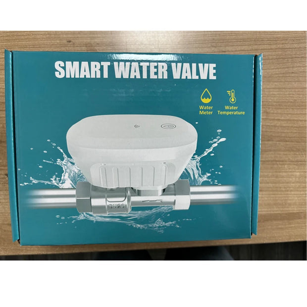 Tuya Smart WiFi Water Valve Water Flow Rate Water Meter Support Hot Water Timer Automatic Shut On/Off DN25 1” APP Controller