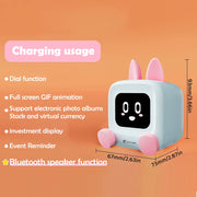 Mini Smart Weather Clock Desktop Display WIFI Bluetooth Speaker Night Light TV DIY Gaming Decor Smart Home Device