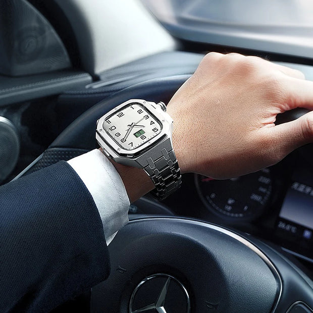 2024 Luxury Stainless Steel Watch Band for Apple Watch Series Ultra 49mm  Smart Watch Case with Stylish Strap