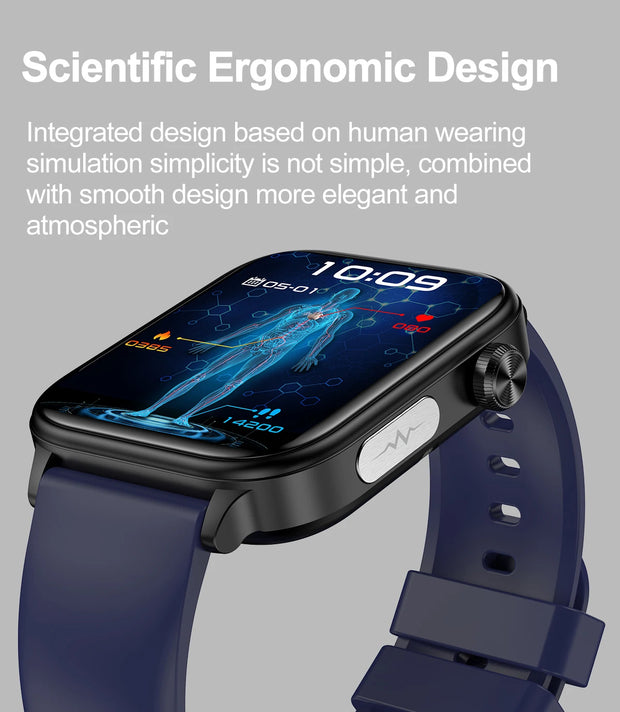 LIGE 2025 New ECG+PPG AI Healthy Diagnose Smart Watch Men Women Blood Lipid Uric Acid Female Menstrual Health Tracker Smartwatch