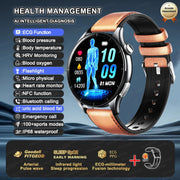 2025 New Health Analysis ECG+PPG Smart Watch Body Fat Uric Acid Blood Pressure Heart Rate Tracker NFC Smartwatch For Android IOS