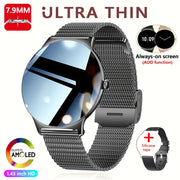 For Huawei New Ultra Slim AMOLED Smart Watch Women Screen Always Display Time Heart Rate BT Calling High-end Fashion Smartwatch