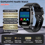 2025 New For Xiaomi Five organ examination Smart Watch Men ECG+PPG Uric Acid Blood Fat Bluetooth Call Sports Health Smartwatches