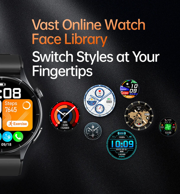 2025 New Health Analysis ECG+PPG Smart Watch Body Fat Uric Acid Blood Pressure Heart Rate Tracker NFC Smartwatch For Android IOS