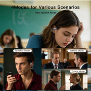 UYUXIO AI Translating Earphone OWS Real Time Translation Earbuds with 144 Languages Ear Buds with LCD Touch Screen Headphone