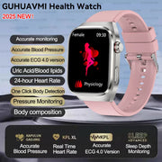 2025 New For Xiaomi Five organ examination Smart Watch Men ECG+PPG Uric Acid Blood Fat Bluetooth Call Sports Health Smartwatches