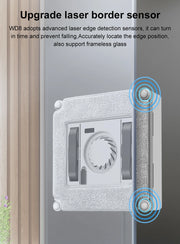 Window Vacuum Robot Cleaner ABIR WD8, Dual Ultrasonic Spray, AI intelligent Wipping, Updated Laser,Smart Home Glass Wall Washing