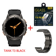 2024 KOSPET TANK T3 Smart Watch For Men 500mAh 60Days Battery IP69K 5ATM Waterproof AMOLED Bluetooth Call Military Men's Watches