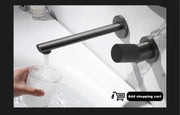 Luxury gun gray kitchen faucet intelligent touch digital display design Dual control cold & hot filtering water sensing sink Tap