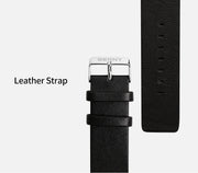 Electronic Digital Watch for Men Fitness Ink Wristwatch Stainless Steel Case Leather Strap 3ATM Waterproof Men Sport Watch Ink