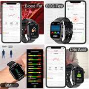 2025 New For Xiaomi Five organ examination Smart Watch Men ECG+PPG Uric Acid Blood Fat Bluetooth Call Sports Health Smartwatches